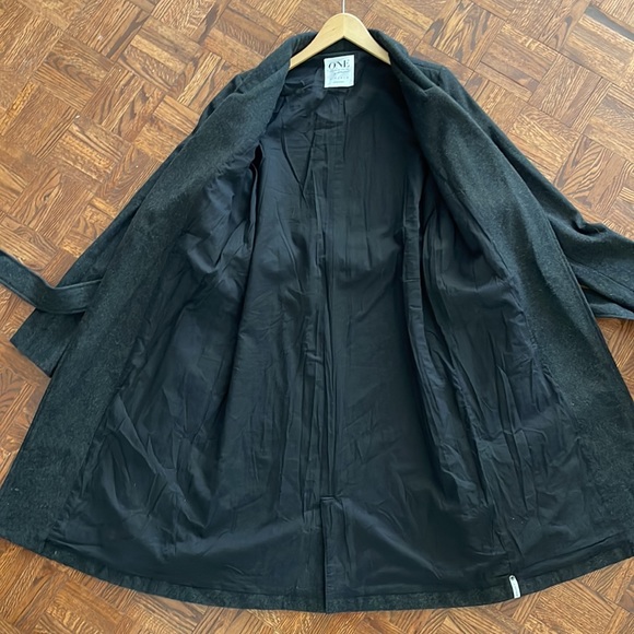 One Teaspoon - Charcoal Grey Wool Coat - Picture 4 of 5